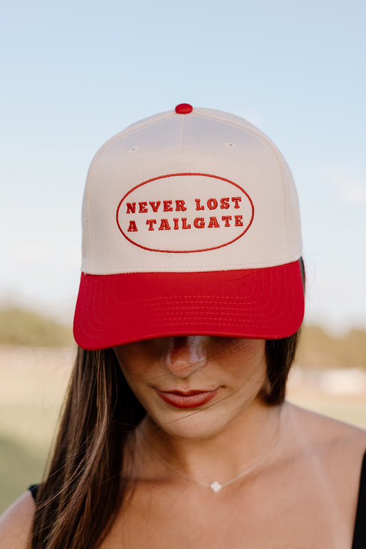 Never Lost a tailgate red/red