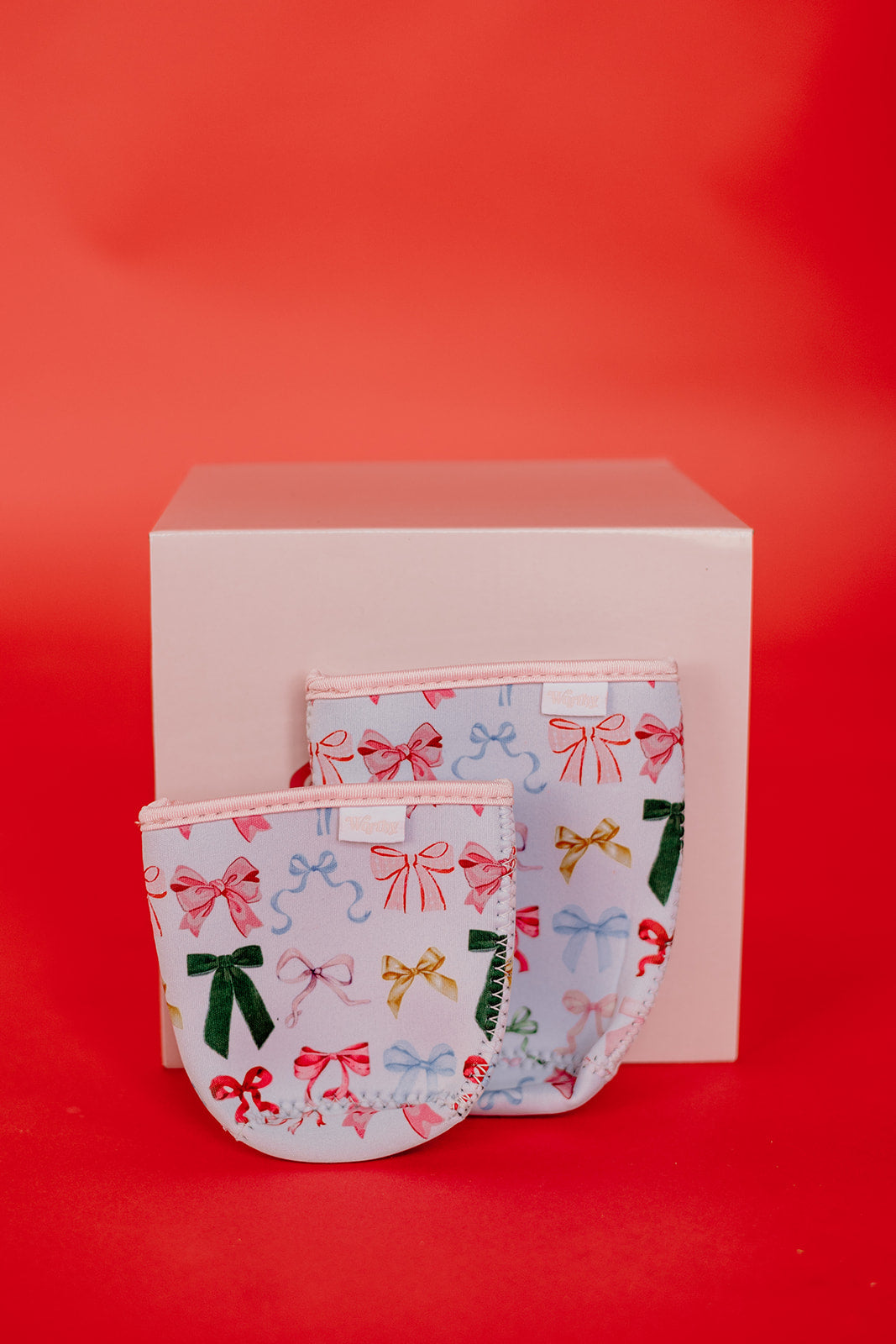 Multicolored Bows Coffee Coozie