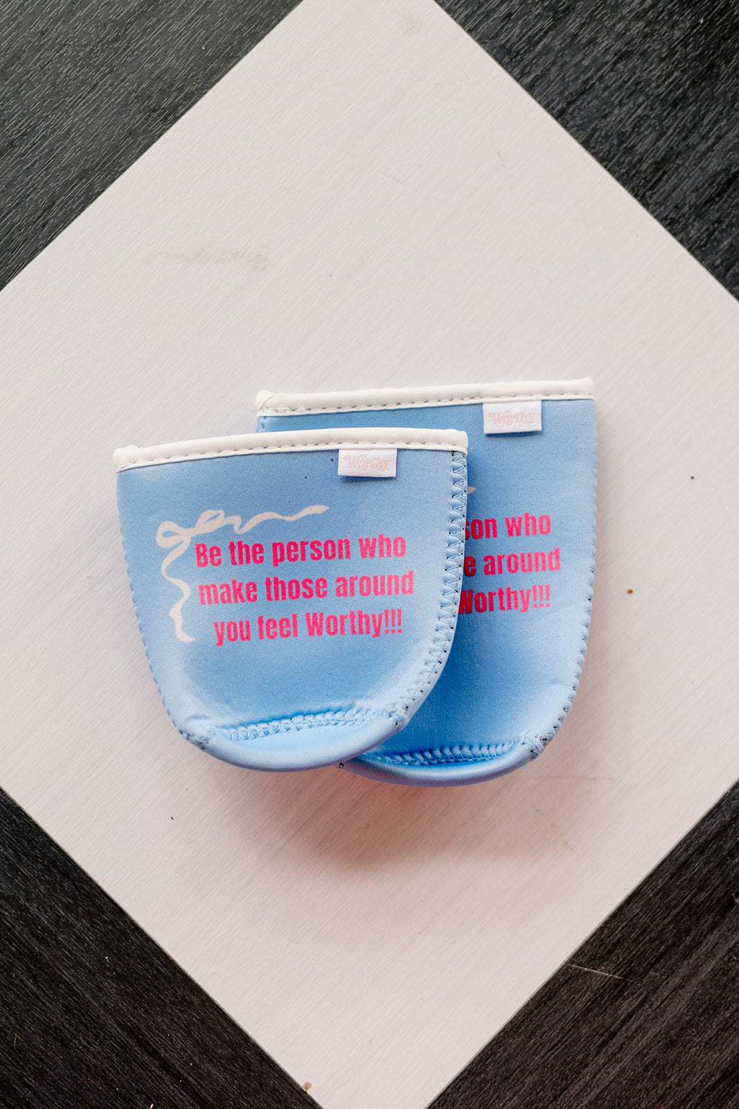 Be the person that make others feel worthy coffee coozie