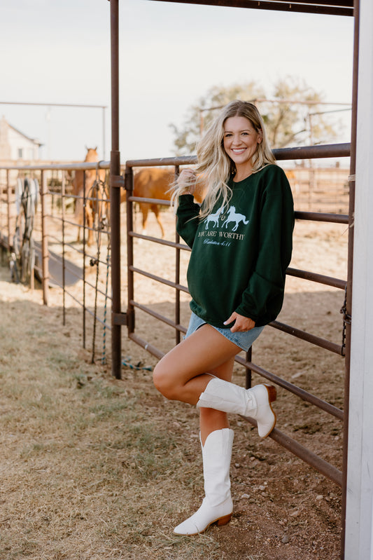 You are worthy sweatshirt