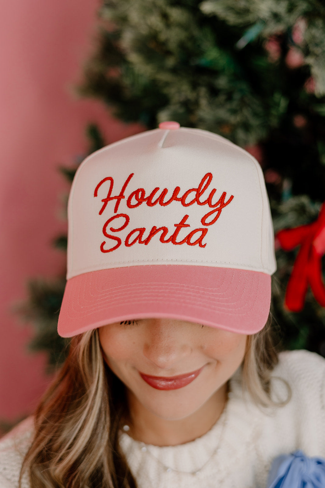 Howdy Santa Pink