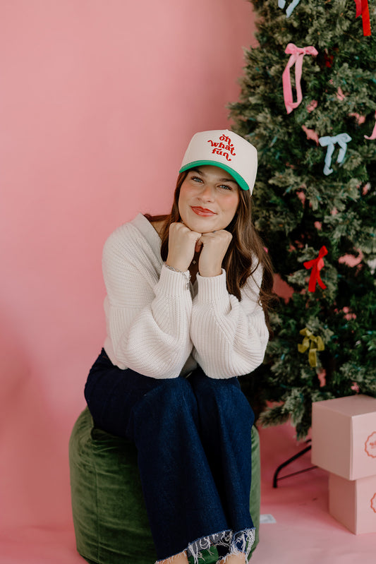 OH WHAT FUN kelly green